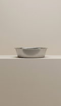 Brushed Metal Pet Food Bowl