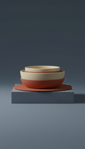 Cafe Crème travel bowl set