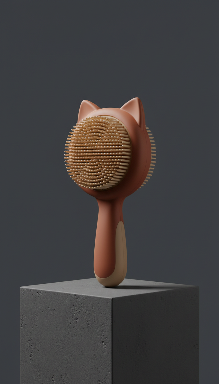 Terracotta Pulse cat grooming brush
