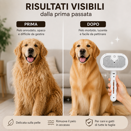 Zampine_Spazzola animali elettrica